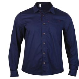 Men's TRAVEL Shirt Full Sleeve100 IRISH Blue-image-47