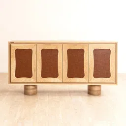 orange tree Luna Solid Wood Sideboard In Natural Finish-picture-30