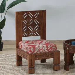 mudramark from pepperfry Timila Mango Wood Slipper Chair In Tubbaq Finish-picture-25