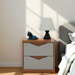 royaloak Genting Bedside Table In Grey & Brown Finish-picture-3