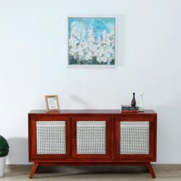 woodsworth from pepperfry Annecy Solid Wood Sideboard In Scratch Resistant Honey Oak Finish-picture-39