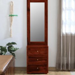 woodsworth from pepperfry Tyumen Sheesham Wood Dresser in Honey Oak Finish-picture-10