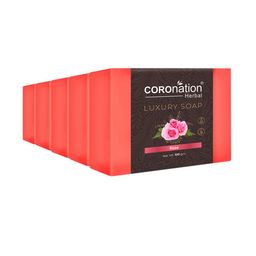 COROnation Herbal Set of 5 Rose Luxury Soaps - 100g each-18