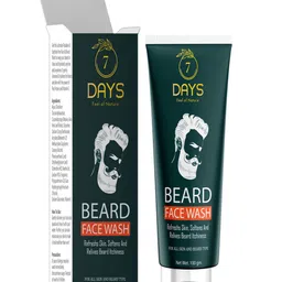 7 DAYS Men Beard Face Wash for All Skin & Beard Types - 100 g-0