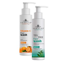 Verdant Natural Care Set Of 2 Tea Tree & Vitamin C Face Washes - 100 ml Each-40