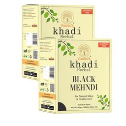 Vagads Khadi Set Of 2 Black Mehndi - 100 gm Each-18