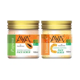 AYA Set of Papaya & Vitamin C Exfoliating Face Scrubs - 100 ml Each-33