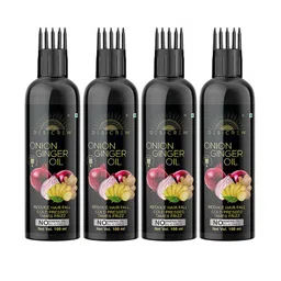 Desi Crew Set Of 4 100% Pure & Natural Onion Ginger Oil - 100 ml Each-27