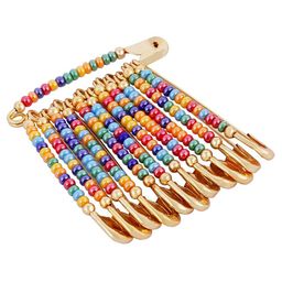 VAMA Set of 12 Beaded Safety Saree Pins-image-10