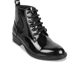 Mochi Round Toe Block Heeled Mid Top Chelsea Boots-image-43