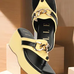ELLE Embellished Flatform Heels-18