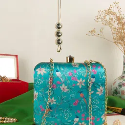 Swisni Floral Printed Box Clutch-picture-12