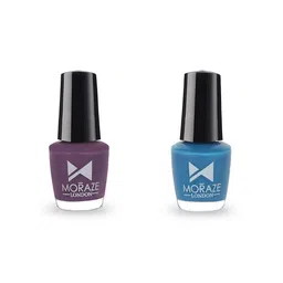 Moraze Pack of 2 Purple Pheonix & Inbox Nail Polish- 10 ML (5 ML Each)-32