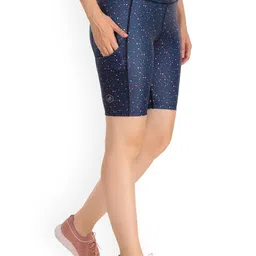 REDESIGN Women Printed Skinny Fit High-Rise Rapid Dry Sports Shorts-image-8