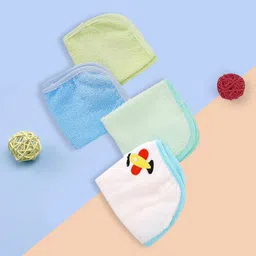 Baby Moo Kids Pack of 4 Cotton 210 GSM Face Towels-44