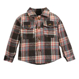 StyleCast Boys Checked Windcheater Cotton Tailored Jacket-31