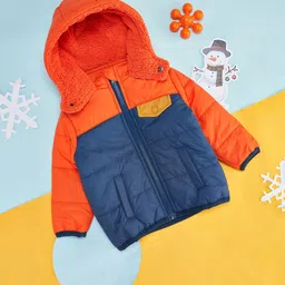 Pantaloons Baby Boys Colourblocked Hooded Puffer Jacket-30