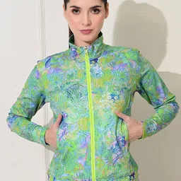 Body Smith Women Floral Lightweight Training or Gym Sporty Jacket with Embroidered-picture-43