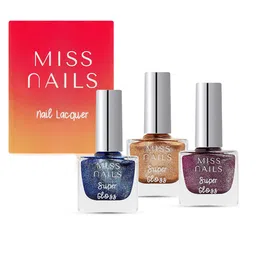 MISS NAILS Set Of 3 Toxic Free Super Gloss Nail Polish-47
