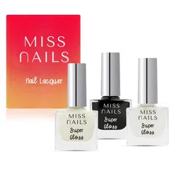 MISS NAILS Set Of 3 Toxic Free Super Gloss Nail Polish-38