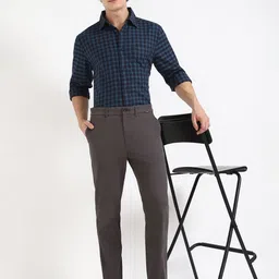 Calvin Klein Jeans Men Spread Collar Tartan Checked Cotton Relaxed Fit Casual Shirt-image-76
