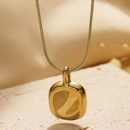JEWILLEY Gold-Plated Square Pendants with Chains-image-39