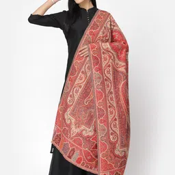 Anekaant Paisan Women Double Beam Kaani Paisely Woven Design Shawl-41