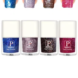 PERPAA Glitter Light Set Of 4 Flashing Sparkly UV Gel Nail Polish -5ml Each-93-94-95-96-10