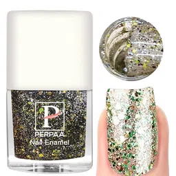 PERPAA Set Of 5 Glitter Light Flashing Sparkly UV Gel Nail Polish -5ml Each-91-92-93-94-97-12
