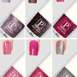 PERPAA Set Of 6 Glitter Light Flashing Sparkly Gel Nail Polish - 5ml Each-image-48