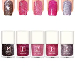 PERPAA Set Of 6 Glitter Light Flashing Sparkly UV Gel Nail Polish -5ml Each-95-96-97-98-94-13