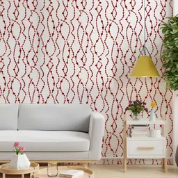 KAYRA DECOR White Circle Chain Design Stencil For Wall Painting-image-98