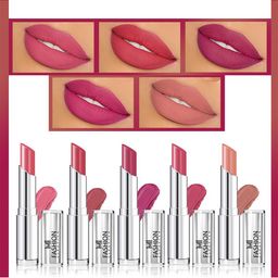 MI FASHION Set of 5 Long Lasting & Creme Matte Lipstick - 3.5 g Each-34