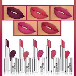 MI FASHION Set of 5 Long Lasting & Creme Matte Lipstick - 3.5 g Each-13