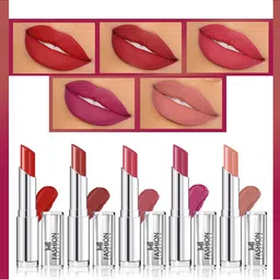 MI FASHION Set of 5 Long Lasting & Creme Matte Lipstick - 3.5 g Each-29