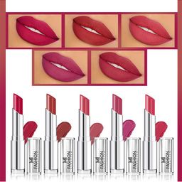 MI FASHION Set of 5 Long Lasting & Creme Matte Lipstick - 3.5 g Each-16