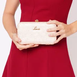 Lavie Blink Pink & Gold-Toned Framed Clutch-34