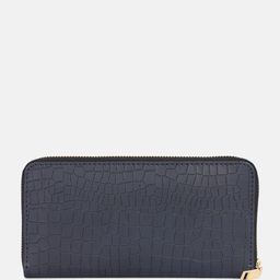 Bagsy Malone Abstract Textured PU Zip Around Wallet-image-73