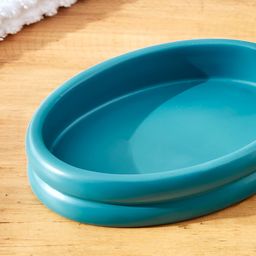 Home Centre Teal Textured Polyresin Soap Dish-image-101
