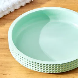 Home Centre Green Textured Polyresin Soap Dish-18