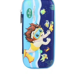Instabuyz Kids Navy Blue Printed Zipper Pencil Pouch-30