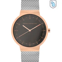 French Connection Men Black & Rose Gold Analogue Watch-72