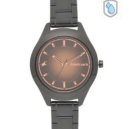 Fastrack Unisex Black & Orange Analogue Watch-51