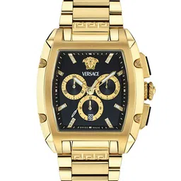 Versace Men Dominus Dial & Stainless Steel Bracelet Style Straps Analogue Watch VE6H00824-image-32