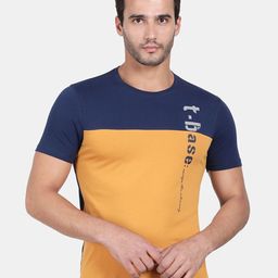 t-base Men Yellow & impala Colourblocked T-shirt-image-54