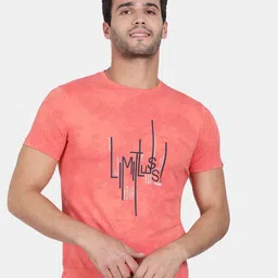 t-base Men Orange Typography Printed T-shirt-image-97