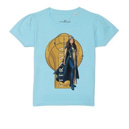 Marvel by Wear Your Mind Girls Blue Eternals Printed Pure Cotton T-shirt-picture-41