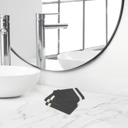 Himeya Grey 4-Pieces Anti-Bacterial 350 GSM Reversible Face Towels-5
