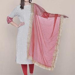 Dupatta Bazaar Ethnic Motifs Embellished Dupatta with Sequinned-77