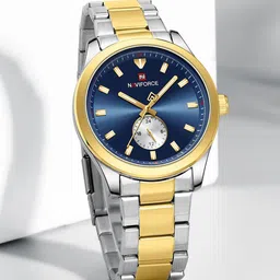 Naviforce Men Dial & Stainless Steel Straps Analogue Chronograph Watch NF9231_S BE G-image-93